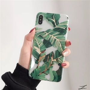 NEW iPhone 12/11/Pro/Max/XR Golden leaf case